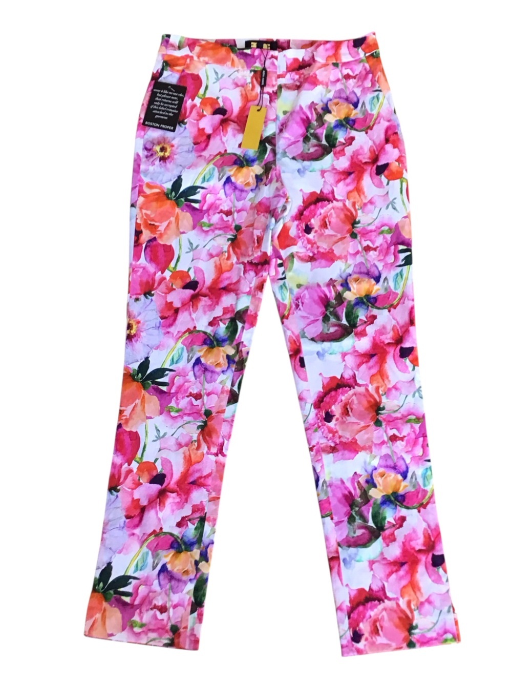 Alexia Armor Boston Proper Floral Pants Stretch Size 4 NWT